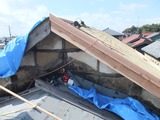 屋根の上には危険が一杯。